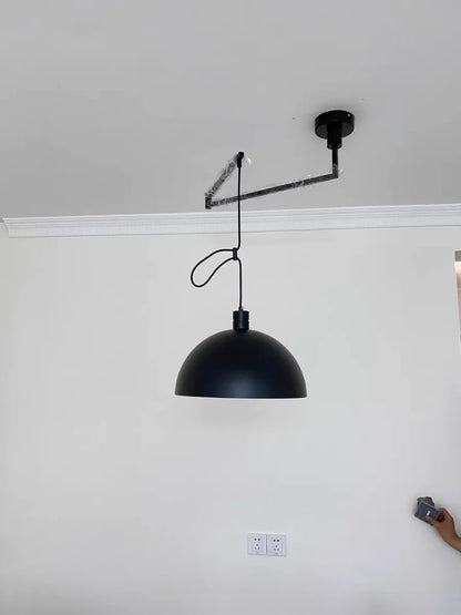 Rotate Pendant Lights Kitchen Dining Room Restaurant Adjustable Hanging Lamp Nordic Ceiling Chandeliers Retractable Folding Arm