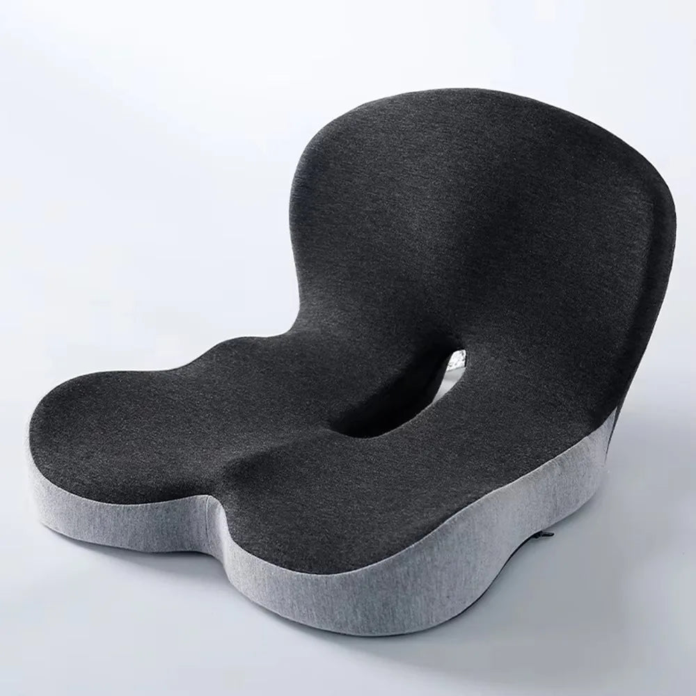 Comfort Memory Foam Backrest Cushion Breathable Non-Slip Chair Cushion One-piece Design Waist Protection Truck Seat Cushion