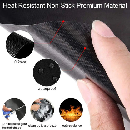 5-10 Pcs BBQ Grill Mat Non-stick Heat Resistant Grill Mat Outdoor Baking Reusable Barbecue Party Mat 40x33cm Grill Accessories