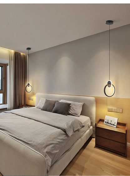 Modern Creative LED Pendant Lamps For Home Living Room Background Wall Hanging Chandelier Bedroom Bedside Lamp Dining Room Decor