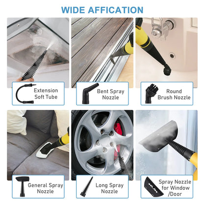 Large capacity water tank handheld high-temperature steam cleaning machine, suitable for kitchen/sofa/window/bedroom/car care