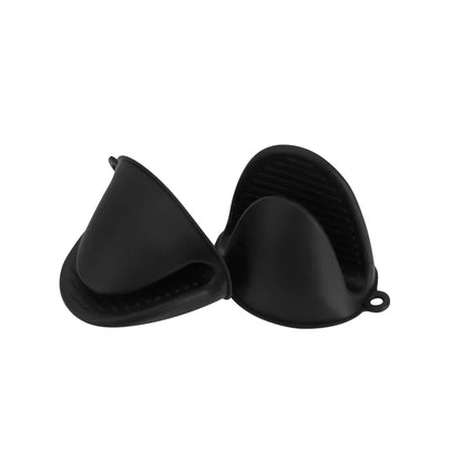2pcs Silicone Oven Mitts, Heat Resistant & Non-Slip, Anti-Scalding Pot Holder Gloves for Cooking/Baking, Kitchen Safety