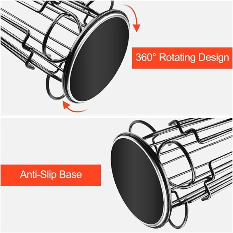 Holds 32 Pieces Coffee Capsule Holder Rotatable Coffee Capsule Stand Stylish Metal Coffee Storage Holder Home Kitchen Cafe Use
