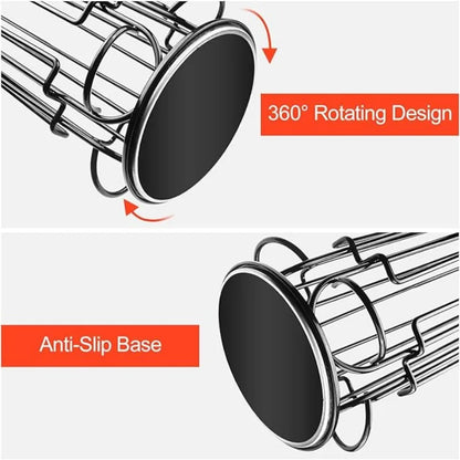 Holds 32 Pieces Coffee Capsule Holder Rotatable Coffee Capsule Stand Stylish Metal Coffee Storage Holder Home Kitchen Cafe Use