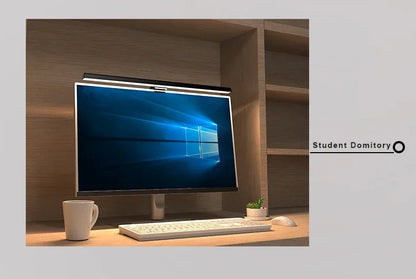 50cm PC Screen Display Hanging Light Computer Monitor Lamp Eye Protection Desk Lights Dimmable Timing Function for Study Work