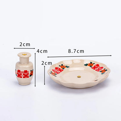 2 in 1 Chinese Incense Holder Ceramic Incense Burner for Incense Stick Home Indoor Fragrance Tools Buddhism Supplies Home Decor