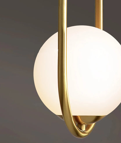 White Ball Tube LED Pendant light luxury chandelier Bedroom Bar Aisle Bedside Minimalist Restaurant Background wall decoration