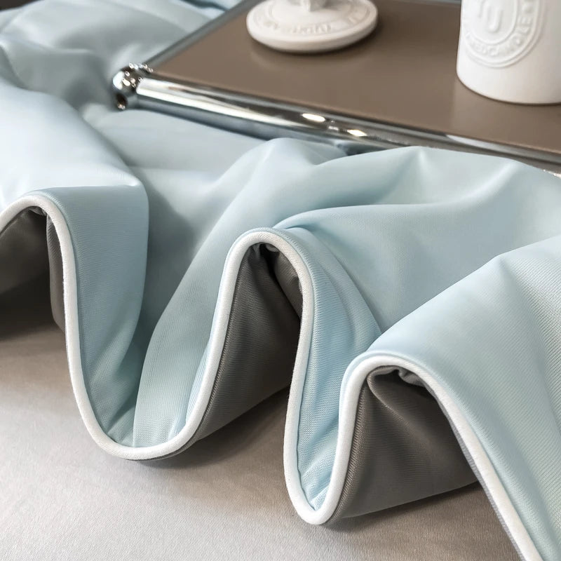 Reversible Cooling Blankets Smooth Air Condition Comforter Lightweight Summer Quilt Washable Double Side Cold Fabric & Cool Skin