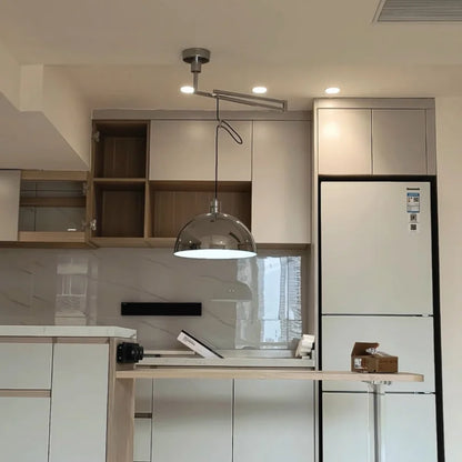Rotate Pendant Lights Kitchen Dining Room Restaurant Adjustable Hanging Lamp Nordic Ceiling Chandeliers Retractable Folding Arm