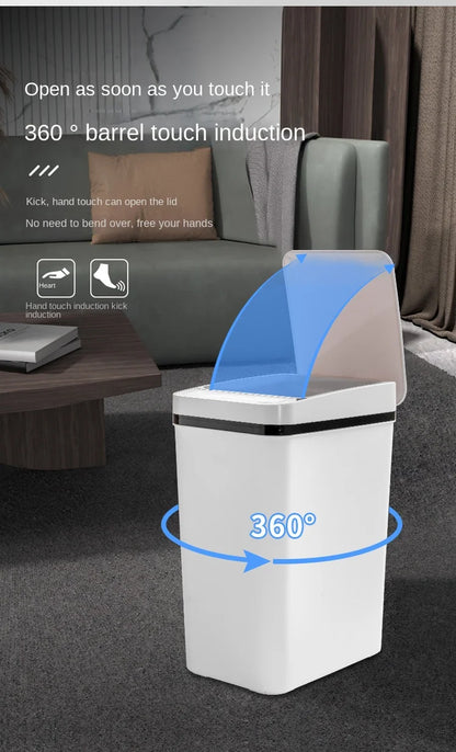 Smart Trash Can Automatic Sensor Garbage Can For Bathroom Kitchen Garbage Cube Living Room Recycle Bins Home Accessories