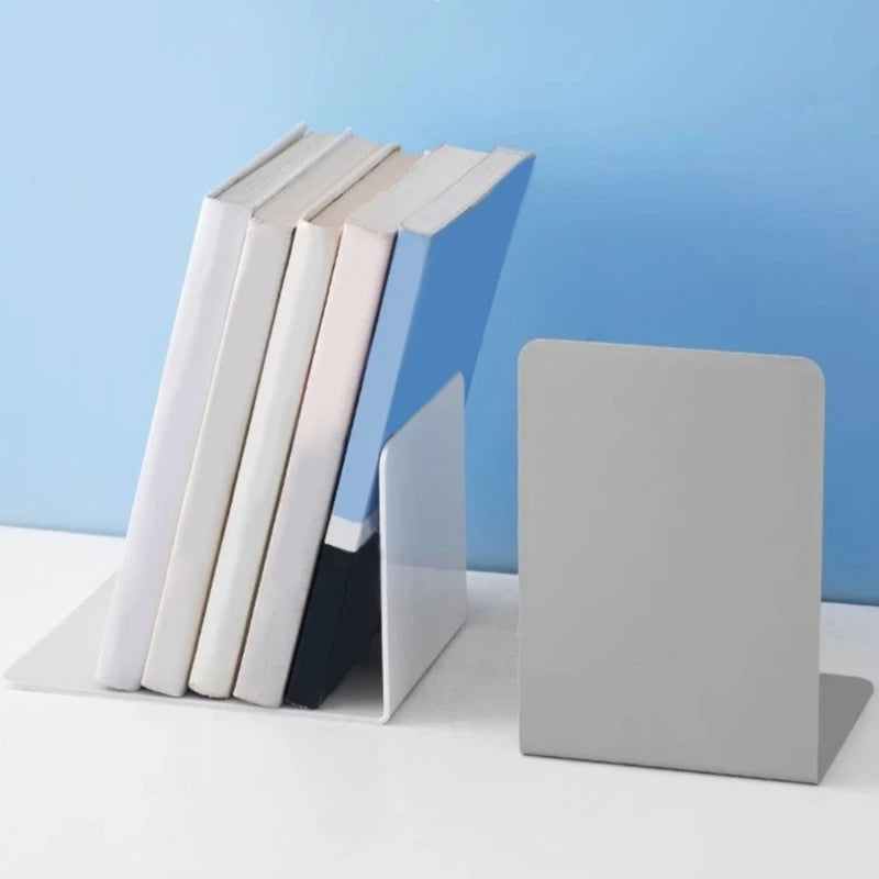 L-Shaped Bookends Book Holders Shelf Book End Book Stoppers Book Support Rack Desk Organisers For Books Magazines Dropshipping