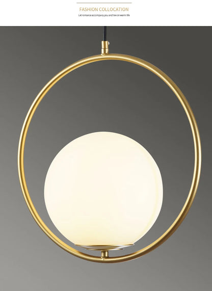 White Ball Tube LED Pendant light luxury chandelier Bedroom Bar Aisle Bedside Minimalist Restaurant Background wall decoration