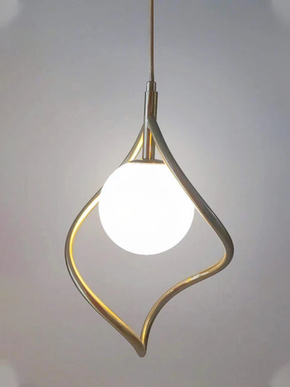 White Ball Tube LED Pendant light luxury chandelier Bedroom Bar Aisle Bedside Minimalist Restaurant Background wall decoration