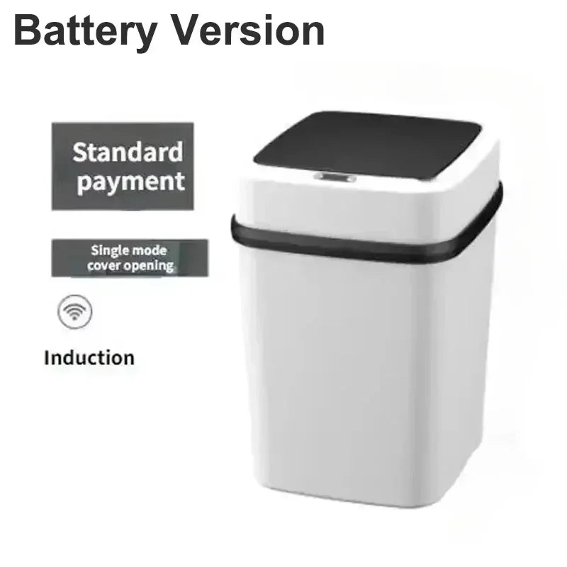 Smart Trash Can Intelligent Waste Bin Automatic Sensor Dustbin with Lid Waterproof Recycling Bins for Home Kitchen Bathroom