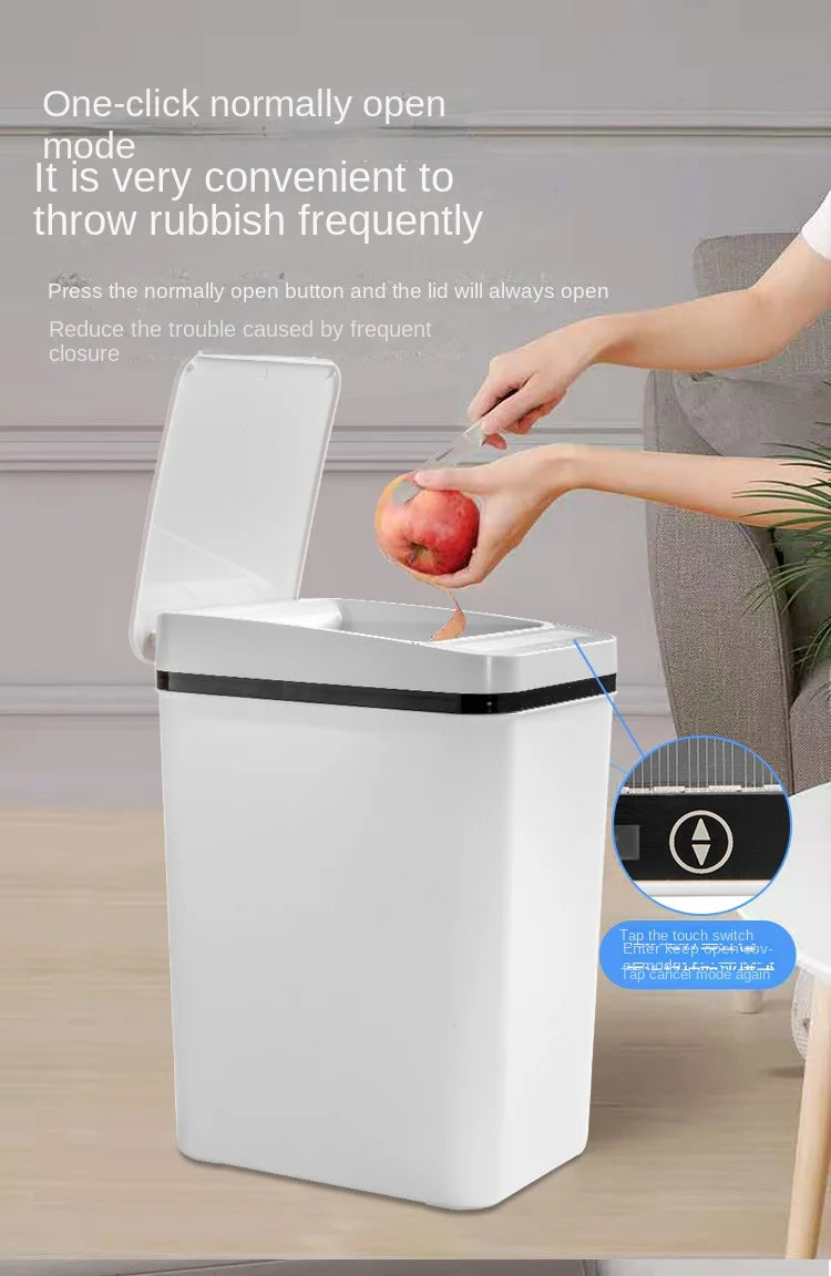 Smart Trash Can Automatic Sensor Garbage Can For Bathroom Kitchen Garbage Cube Living Room Recycle Bins Home Accessories