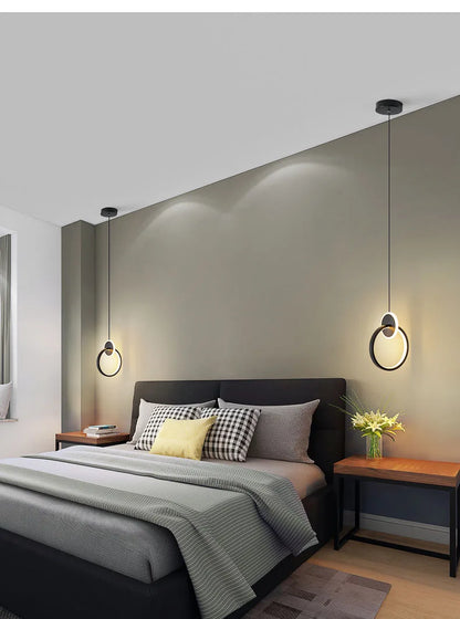 Modern Creative LED Pendant Lamps For Home Living Room Background Wall Hanging Chandelier Bedroom Bedside Lamp Dining Room Decor