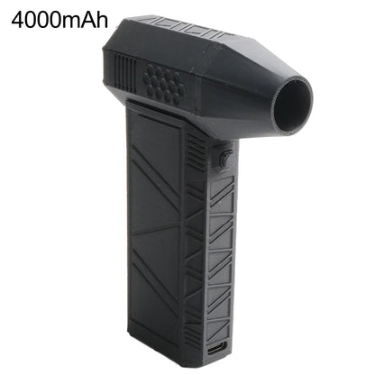 Black Industrial Blower Fan 130,000rpm Motor 180W Power 4000mAh Battery Alloy Shell Lightweight Design Powerful Wind Speed