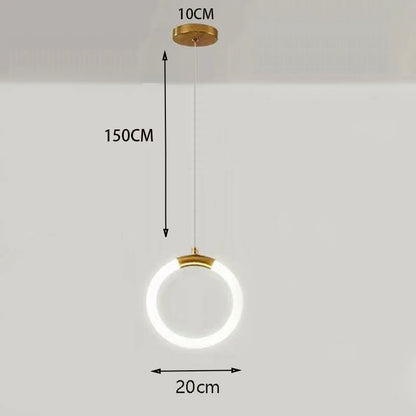 White Ball Tube LED Pendant light luxury chandelier Bedroom Bar Aisle Bedside Minimalist Restaurant Background wall decoration