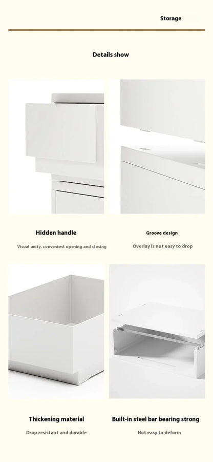 Desktop Storage Box Stationery Sorting Storage Drawer Stackable Space Saving Tabletop Drawer Cosmetic Desktop Organizer Boxes