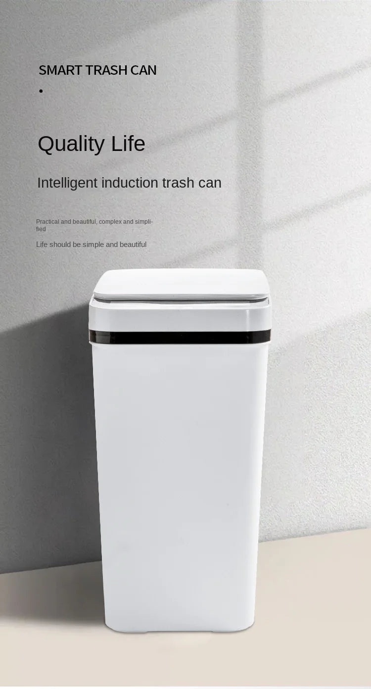 Smart Trash Can Automatic Sensor Garbage Can For Bathroom Kitchen Garbage Cube Living Room Recycle Bins Home Accessories