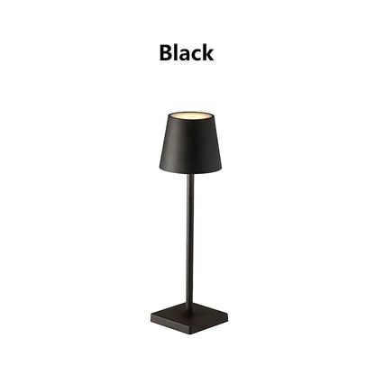 LED Desk Lamp Usb Rechargeable Table Lamp Wireless Touch 3 Color Desktop Night Light Bar Restaurant Creative Ambient Light Decor