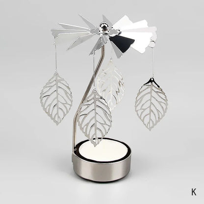 Metal Candlesticks For Candles Modern Room Decor Silver Carousel Candle Tea Light Holder Damper Home Decoration Valentine's Gift