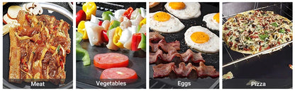 5-10 Pcs BBQ Grill Mat Non-stick Heat Resistant Grill Mat Outdoor Baking Reusable Barbecue Party Mat 40x33cm Grill Accessories