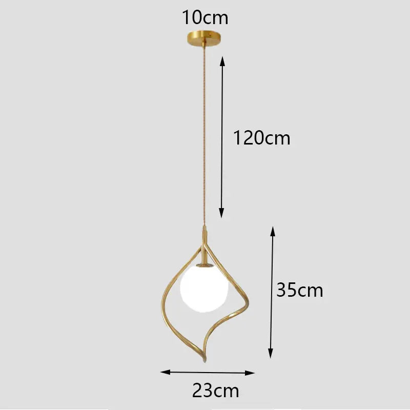 White Ball Tube LED Pendant light luxury chandelier Bedroom Bar Aisle Bedside Minimalist Restaurant Background wall decoration