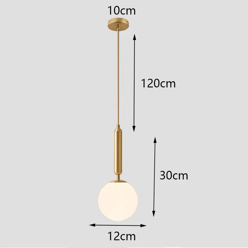White Ball Tube LED Pendant light luxury chandelier Bedroom Bar Aisle Bedside Minimalist Restaurant Background wall decoration