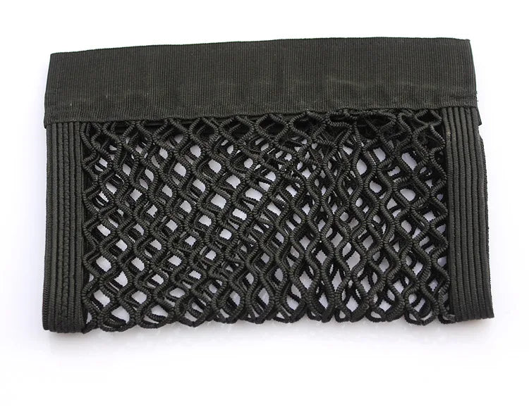 Car Back Rear Trunk Storage Net Seat Elastic String Net Magic Sticker Mesh Storage Bag Auto Organizer Seat Back Bag Free shipping